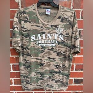 Alstyle Apparel & Activewear Camo New Orleans Saints Drew Brees QB-9 XL T-Shirt